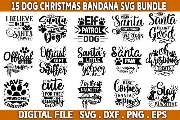 Christmas Bandana SVG Design