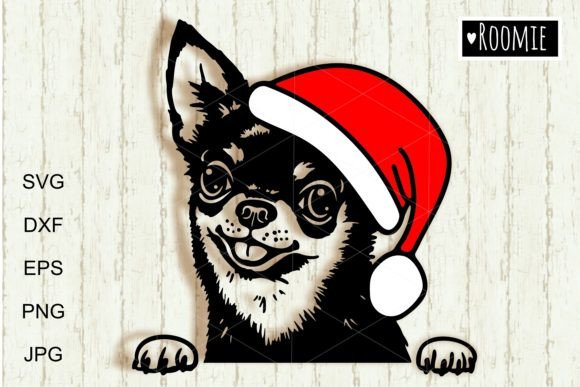 Christmas Chihuahua Svg, Santa Dog