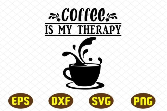 Coffee is My Therapy Svg Design