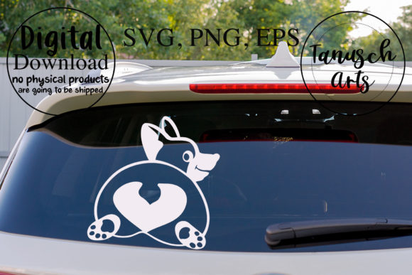 Corgi Butt SVG Car Dog Poses Cut File