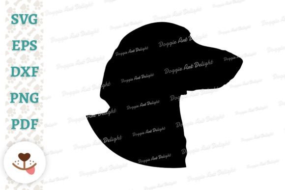 Dachshund Dog Portrait Silhouette Svg