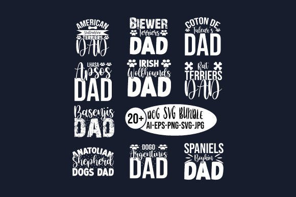 Dog Lover Dad SVG