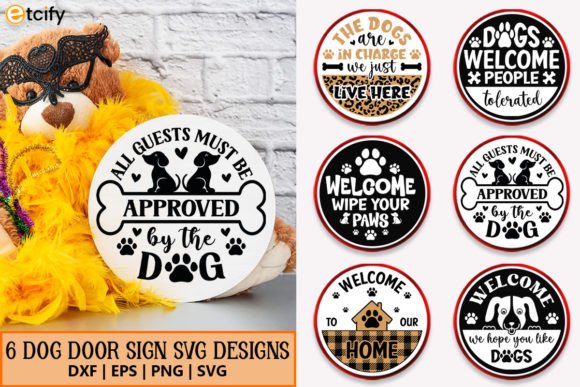 Dog Welcome Sign Svg Bundle
