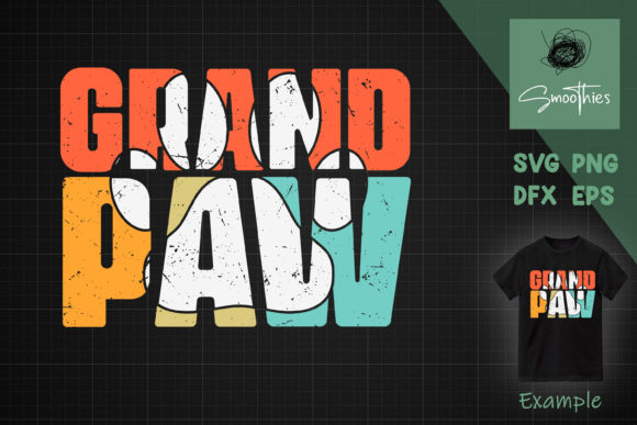 Father’s Day Svg Grandpaw Dog