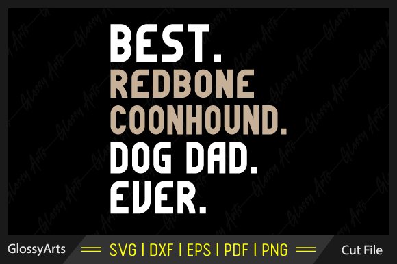 Redbone Coonhound Dad Svg