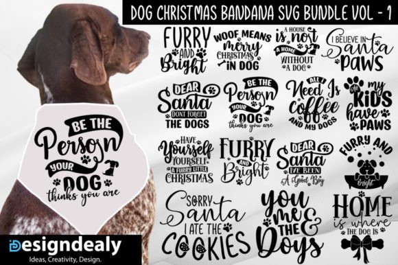 Reviewing Dog Christmas Bandana SVG Bundle VOL - 1