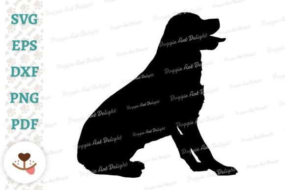 Sitting Dog Rottweiler Silhouette Svg