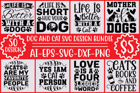 Testing the Dog and Cat SVG Design Bundle
