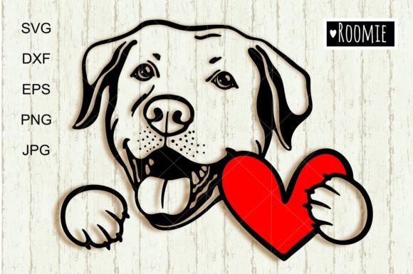 Valentine Dog SVG